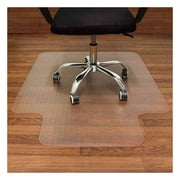 JUNWELL Office Chair Mat for Carpet – Computer Desk Chair Mat for Carpeted Floors – Easy Glide Rolling Plastic Floor Mat for Office Chair on Carpet for Work Home Gaming with Extende